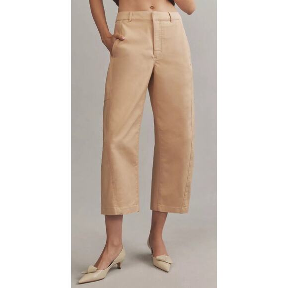 Anthropologie Maeve Barrel Khaki chino Pants - Picture 1 of 7